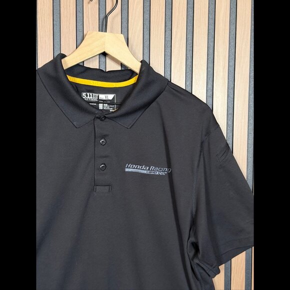 5.11 Tactical Polo Shirt XL Men's Black Short Sleeve Honda Racing JDM - Picture 2 of 9
